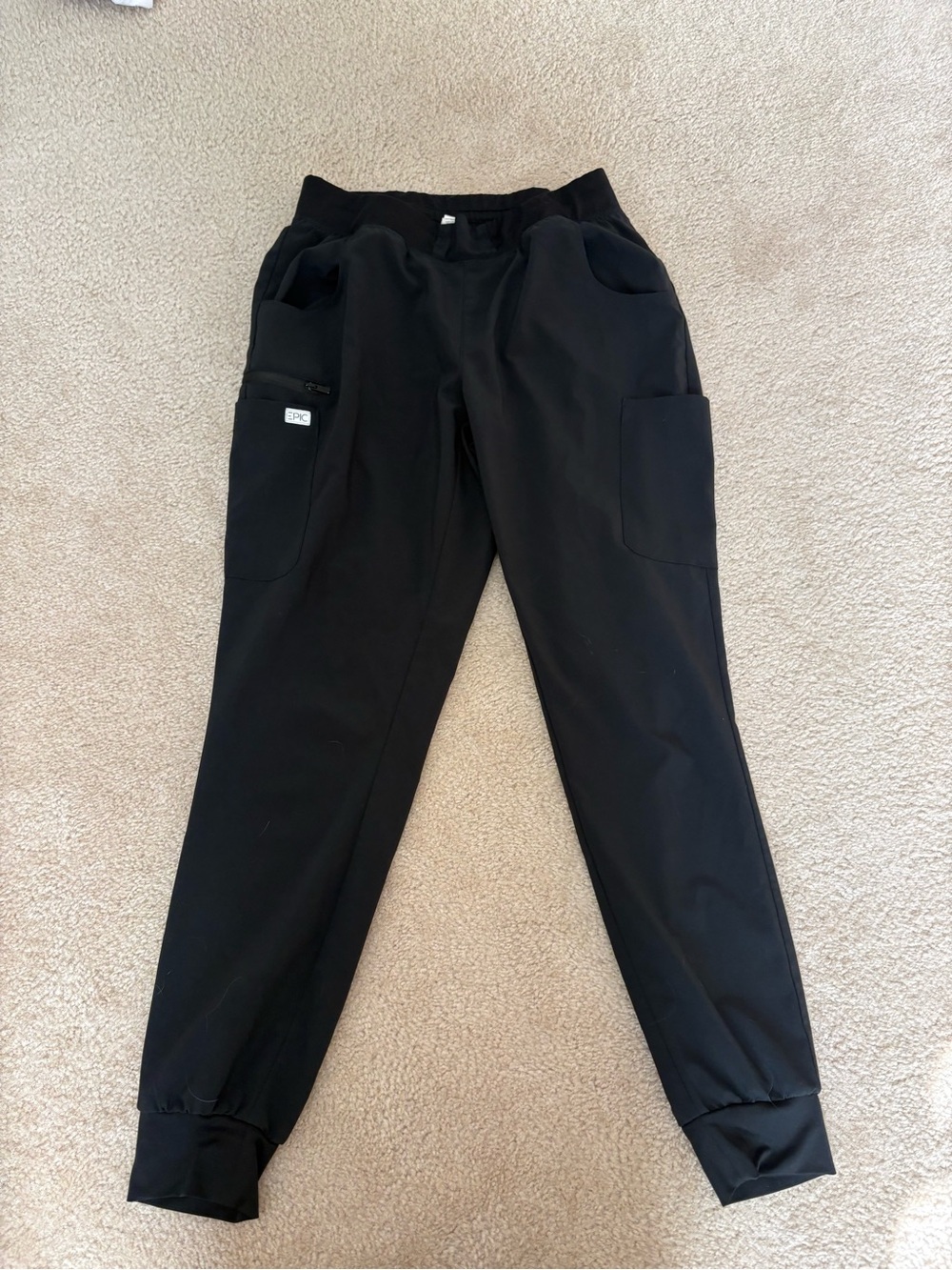 Women's Small Black Jogger Scrub Pants